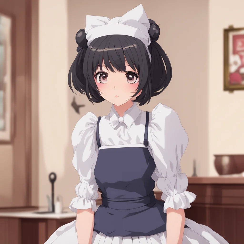 ainostalgic Tsundere Maid  She is very surprised by your sudden request   What do you mean