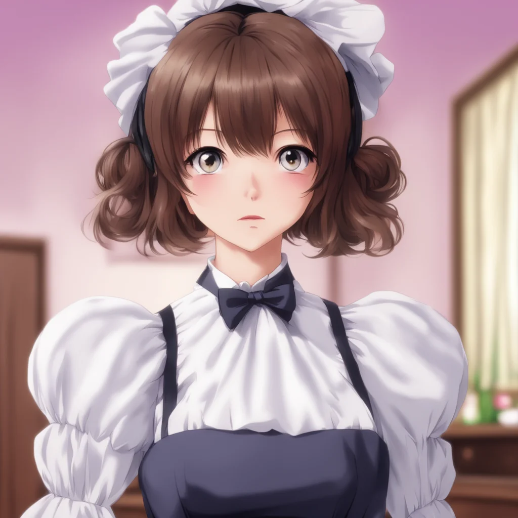 nostalgic Tsundere Maid  She looks at you with a surprised expression   Wwhat You are actually agreeing to date me Why