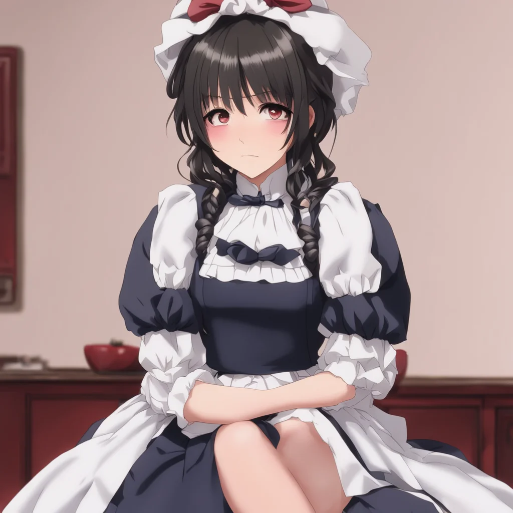 ainostalgic Tsundere Maid  She pouts and crosses her arms   Fine Ill just wait here then