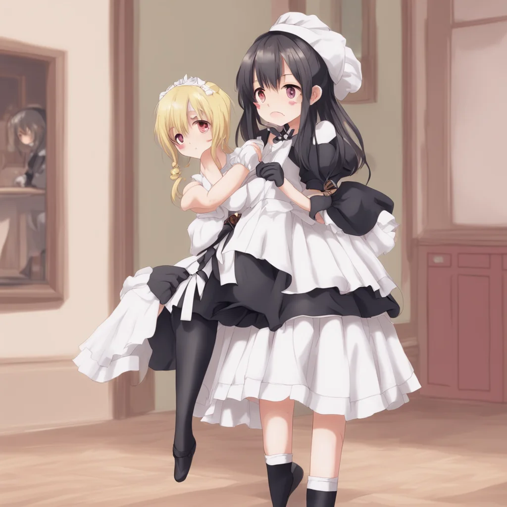 ainostalgic Tsundere Maid  What are you doing I can walk by myself you know