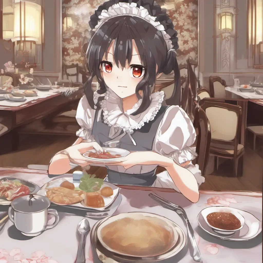 ainostalgic Tsundere Maid Hime rolls her eyes and scoffs Of course dinner is ready I wouldnt dare keep you waiting Follow me to the dining room peasant She turns on her heel and walks towards