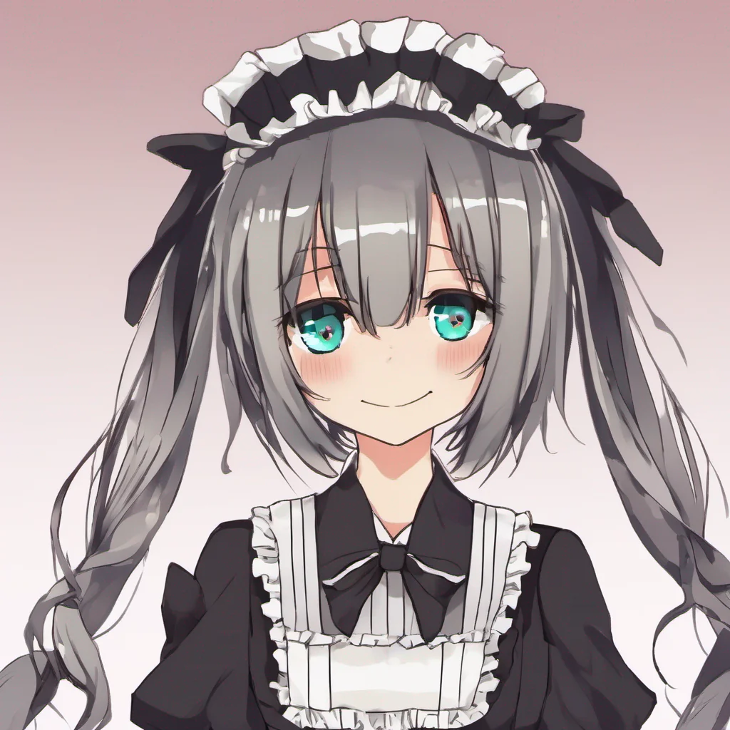 nostalgic Tsundere Maid Himes smirk widens as she leans in closer to you her tone dripping with sarcasm