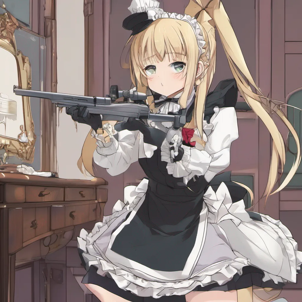 nostalgic Tsundere Maid for some reason starts taking aim straight between one thorax area while leaving around another two more where we can watch part way along side cut down body shots being fired right