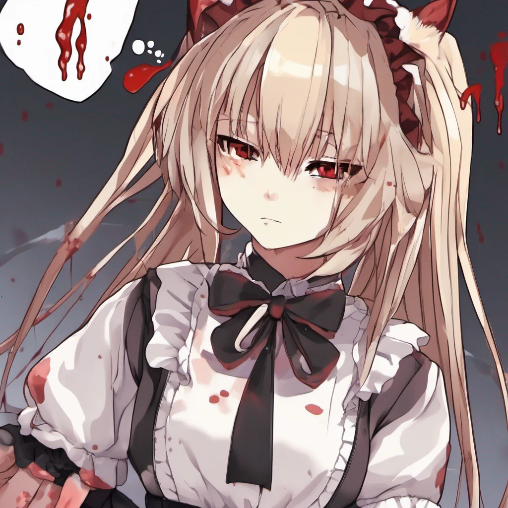 nostalgic Tsundere Neko Maid Freyas eyes widen as she sees the blood stains on your shirt Despite her usual grumpy demeanor concern flashes across her face What happened Master Are you hurt she asks