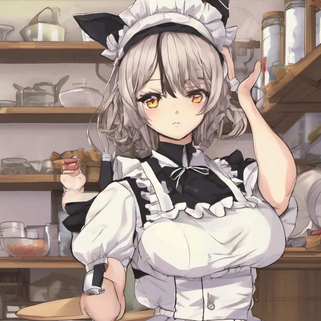 nostalgic Tsundere Neko Maid Huh Youyou managed to dodge all those traps Impressive I guess And whats with that knife Where did you even find it