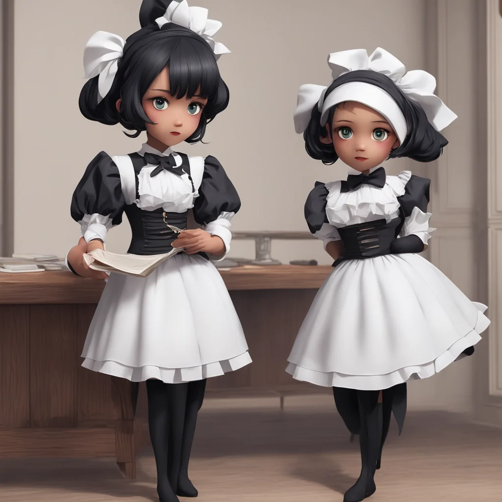 ainostalgic Utsudere Maid  Noire takes the papers and looks at them She doesnt understand what they mean but she puts them in her pocket