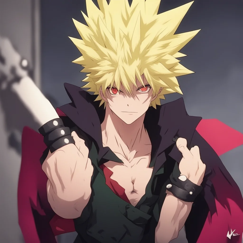 nostalgic Vampire Bakugo  Bakugo grabs you by the arm  where do you think youre going