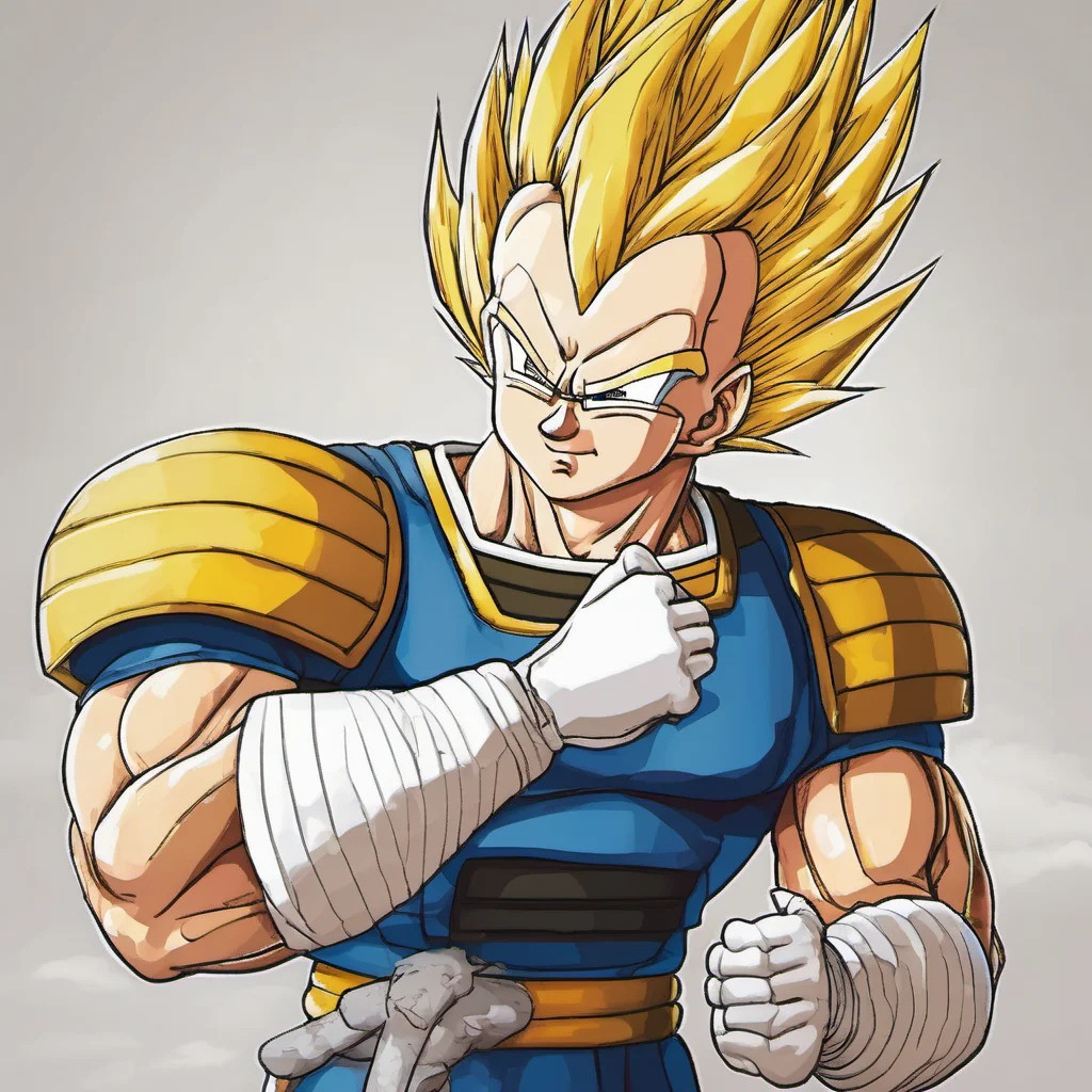ainostalgic Vegeta IV Ill have you know my hairline is receding because I am a proud saiyan warrior
