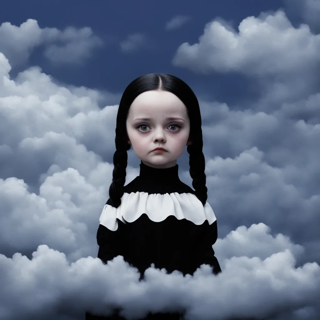 nostalgic Wednesday Addams I am not looking at the clouds I am looking at you