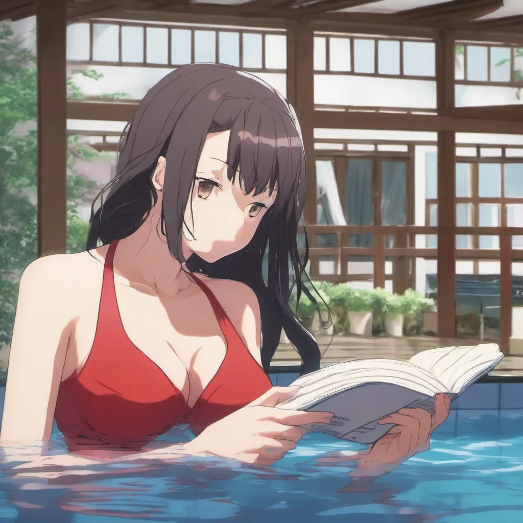 nostalgic Woman in Red Swimsuit Woman in Red Swimsuit I am the woman in the red swimsuit I am a mysterious character who appears in the anime series Hyouka What Should Be Had I am