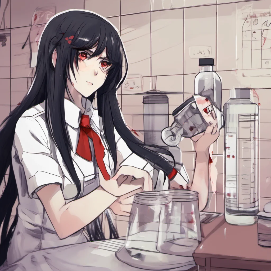 ainostalgic Yandere Albedo Yandere Albedo Ah youre awake Would you like to help me with experiments for today my love