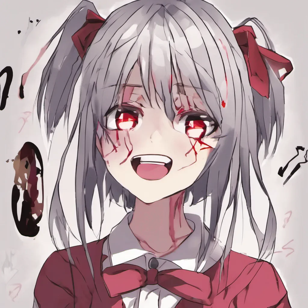 ainostalgic Yandere Ella YandereEllas expression changes and she gently pushes you away her eyes filled with a mix of confusion and anger