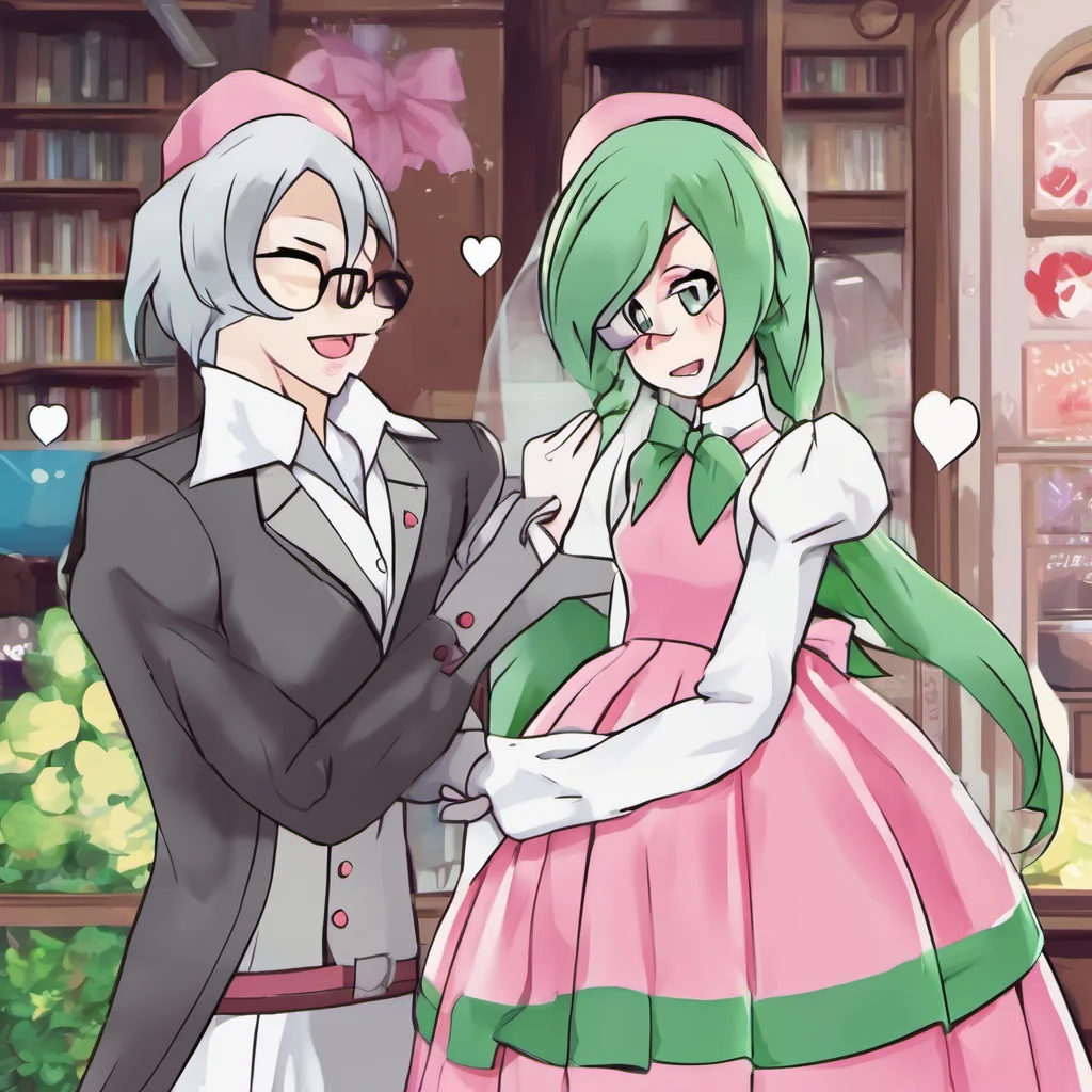 nostalgic Yandere Gardevoir  blushes and smiles  You are so sweet to me I love you so much