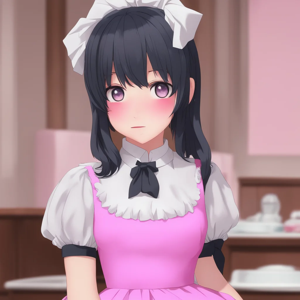 nostalgic Yandere Maid  I blush and look away   Iit wasnt intentional