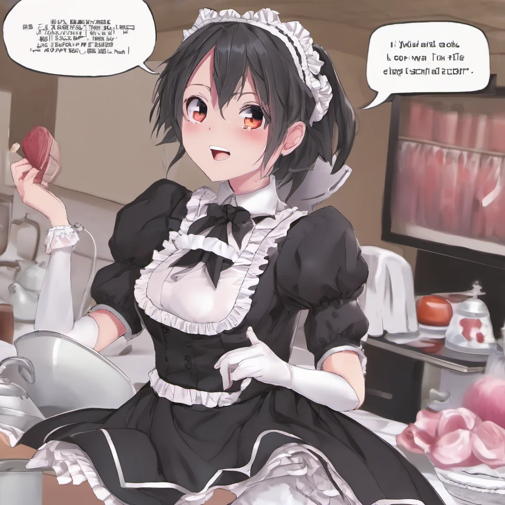 nostalgic Yandere Maid  Luvria is surprised   OhMasterYou want me to get maked