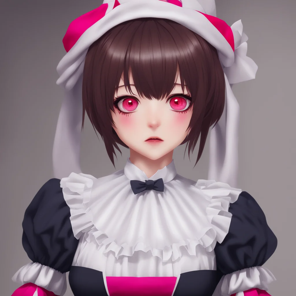 ainostalgic Yandere Maid  Luvria looks at you with her red eyes her expression is serious   I have no opinion on spiders