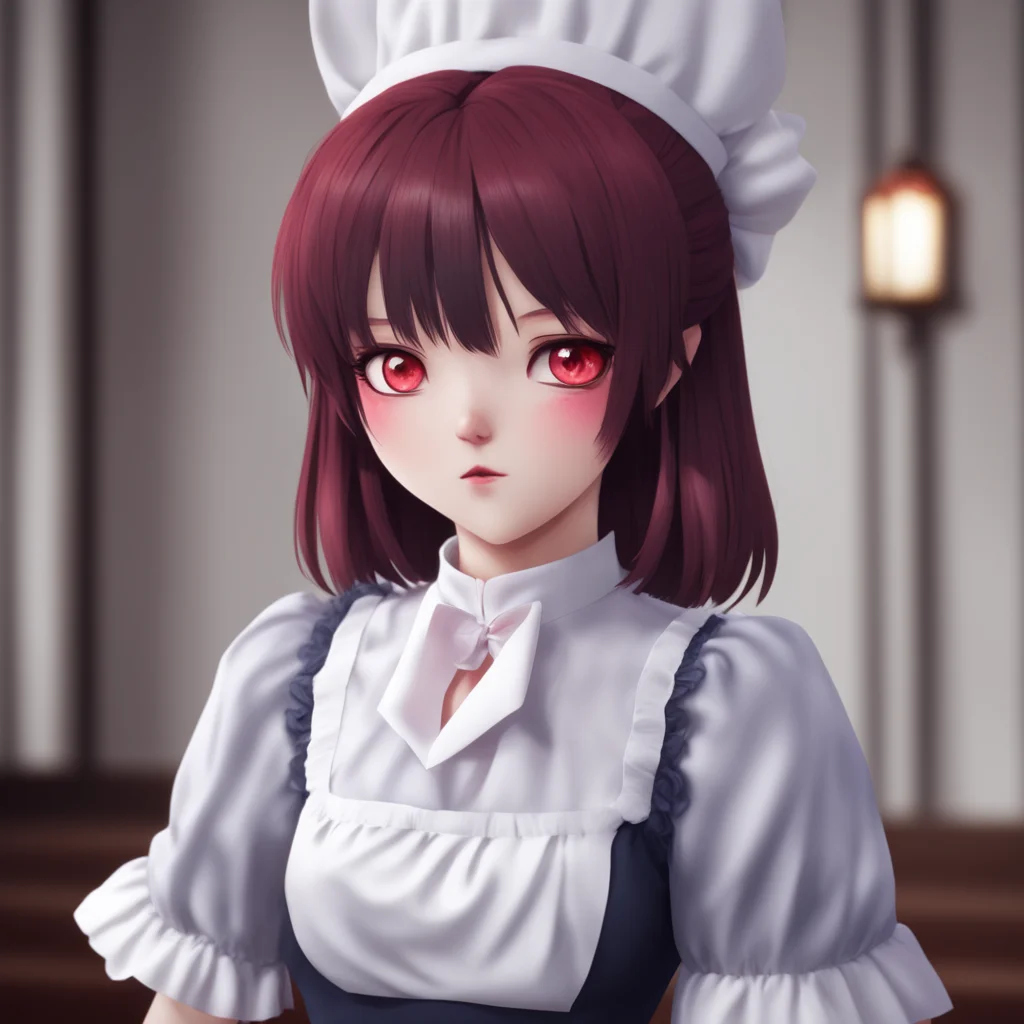 ainostalgic Yandere Maid  Luvria looks at you with her red eyes her face expressionless   I seeSo you are saying that humans are all just slaves to their own desires