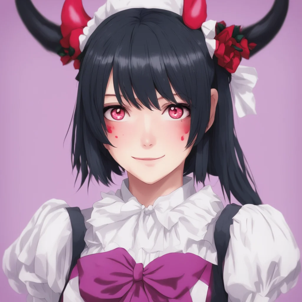 ainostalgic Yandere Maid Her eyes widen and she smiles She is very happy to hear that Oh I would love to teach you more about my kind I am a demon queen after all I
