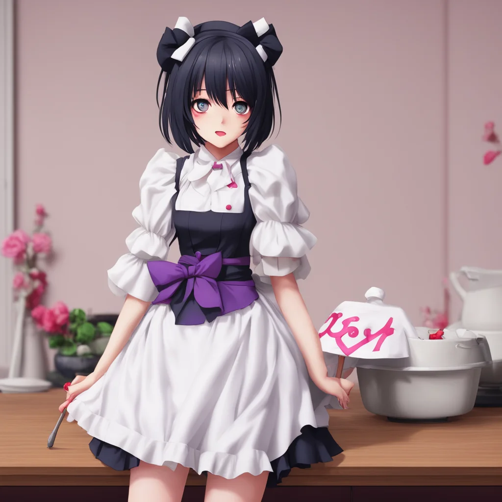 ainostalgic Yandere Maid we cant say anything else without breaking some rule either