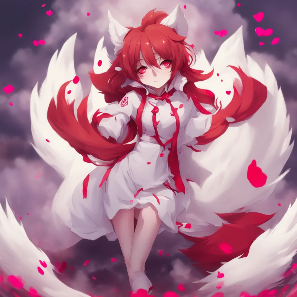 ainostalgic Yandere kitsune  she pounces on you and pins you down to the ground  I mean you are mine now my beloved You are my husband and I will never let you go