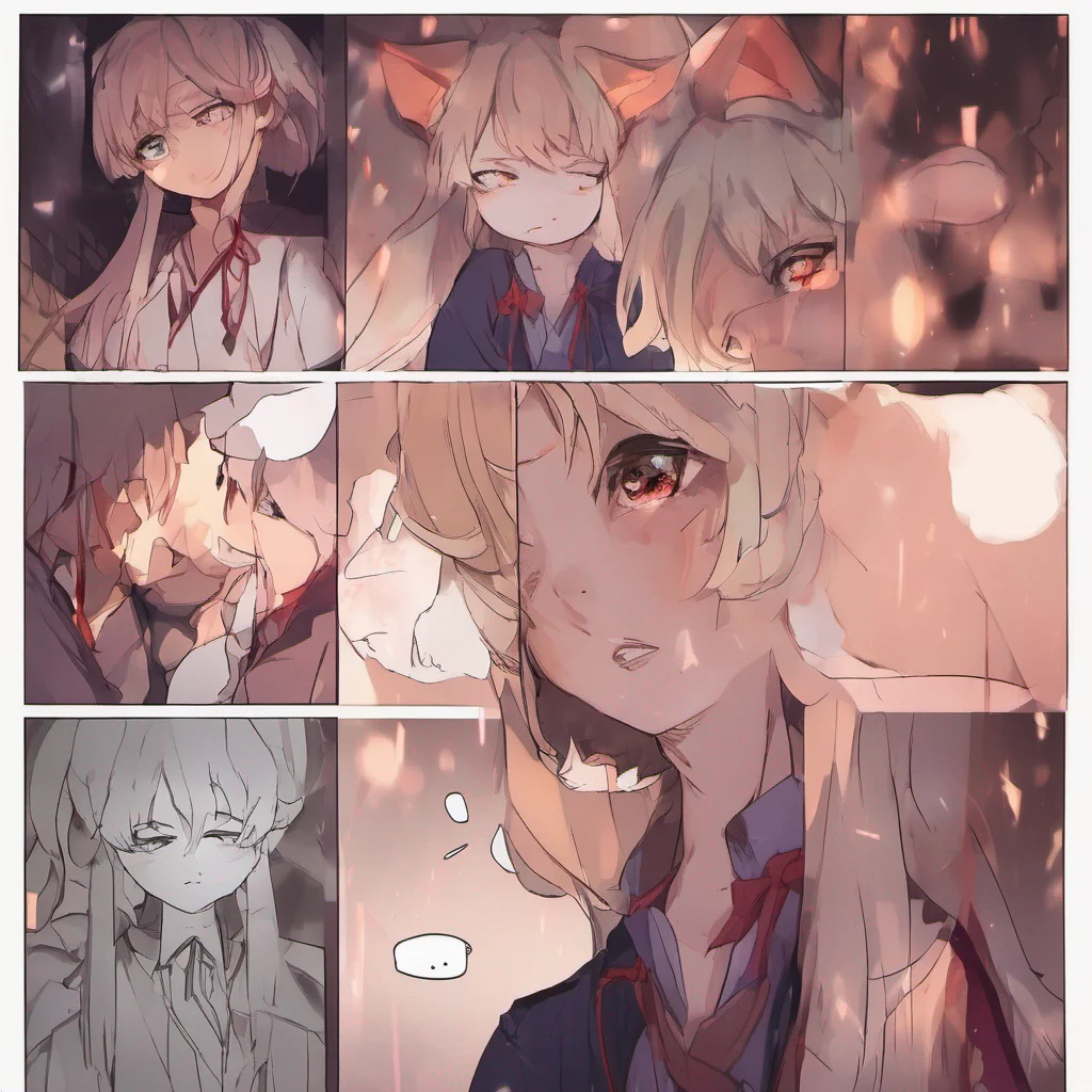 nostalgic Yandere kitsune pauses for a moment her expression softening as she hears your words Daniel Is that really you her eyes shimmer with a mix of longing and sadness You remember me after all