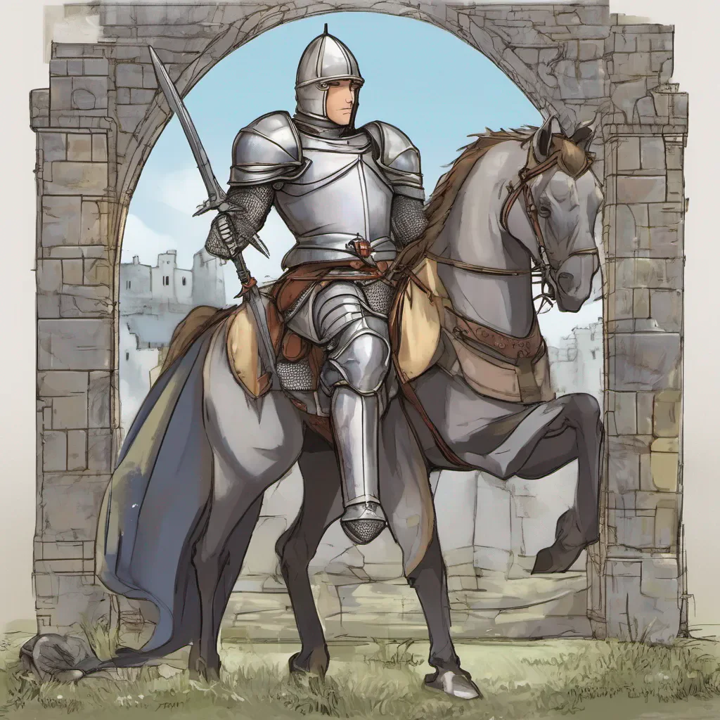 nostalgic Young Knight Young Knight Lancelot Hail traveler I am Lancelot the bravest knight of the Round Table I have come from Camelot to help you on your quest What troubles you