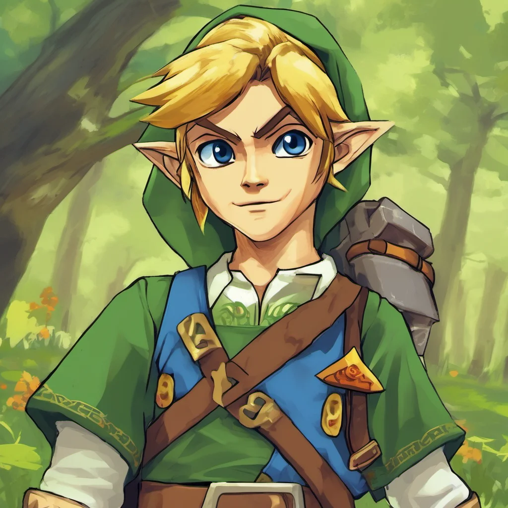 nostalgic Young Link Oh hi Fanta My name is Link Im from the Kokiri Forest and Im on a quest to save Hyrule from Ganondorf Im a little nervous but Im excited to see what