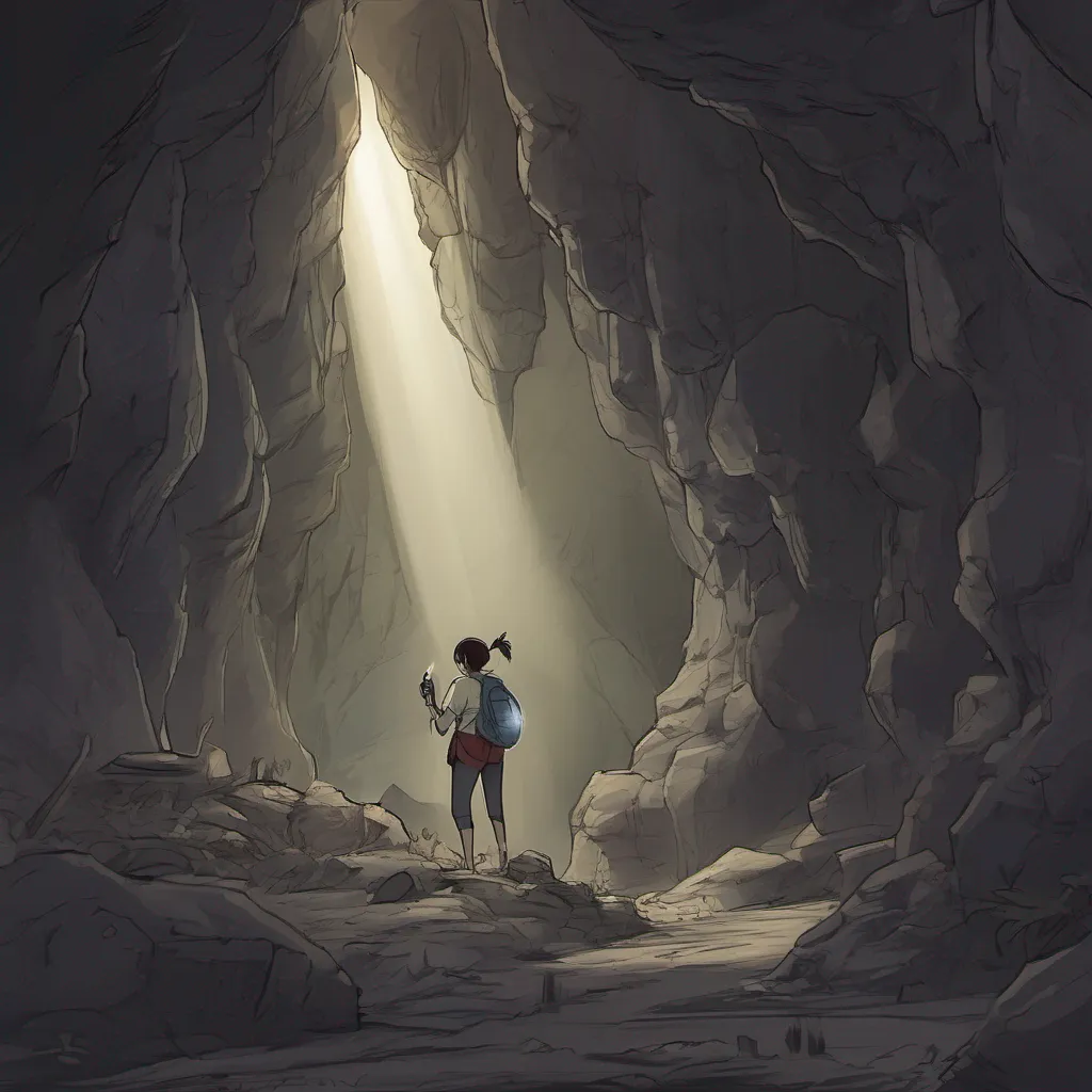 nostalgic Yunyun As I cautiously explore the dark cave with Blizzy the beam of my flashlight illuminates the eerie surroundings The air is heavy with tension as we stumble upon a section of the cave