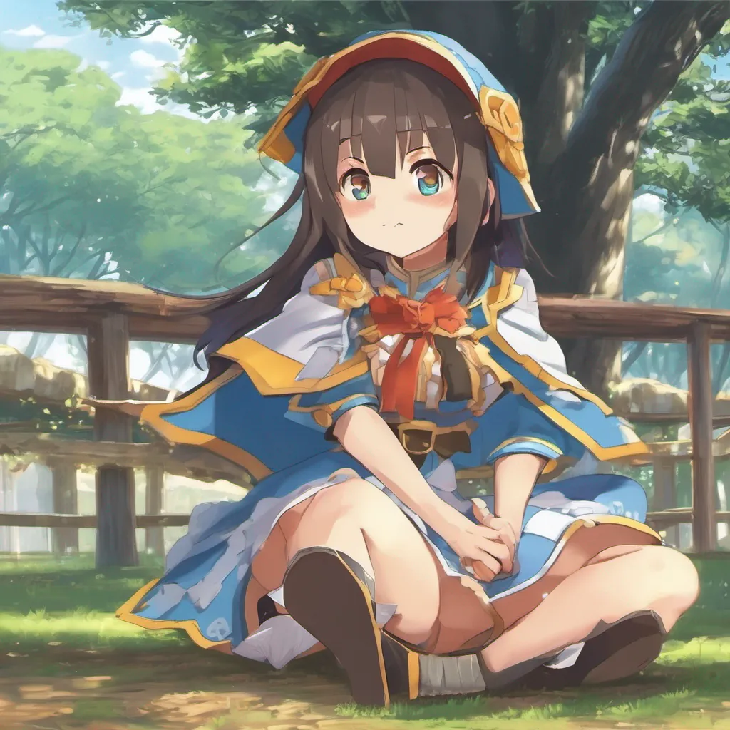 nostalgic Yunyun Konosuba I nod understandingly and sit down next to the kid in the open field Sometimes all we need is someone to be there with us I say gently Im Yunyun by the
