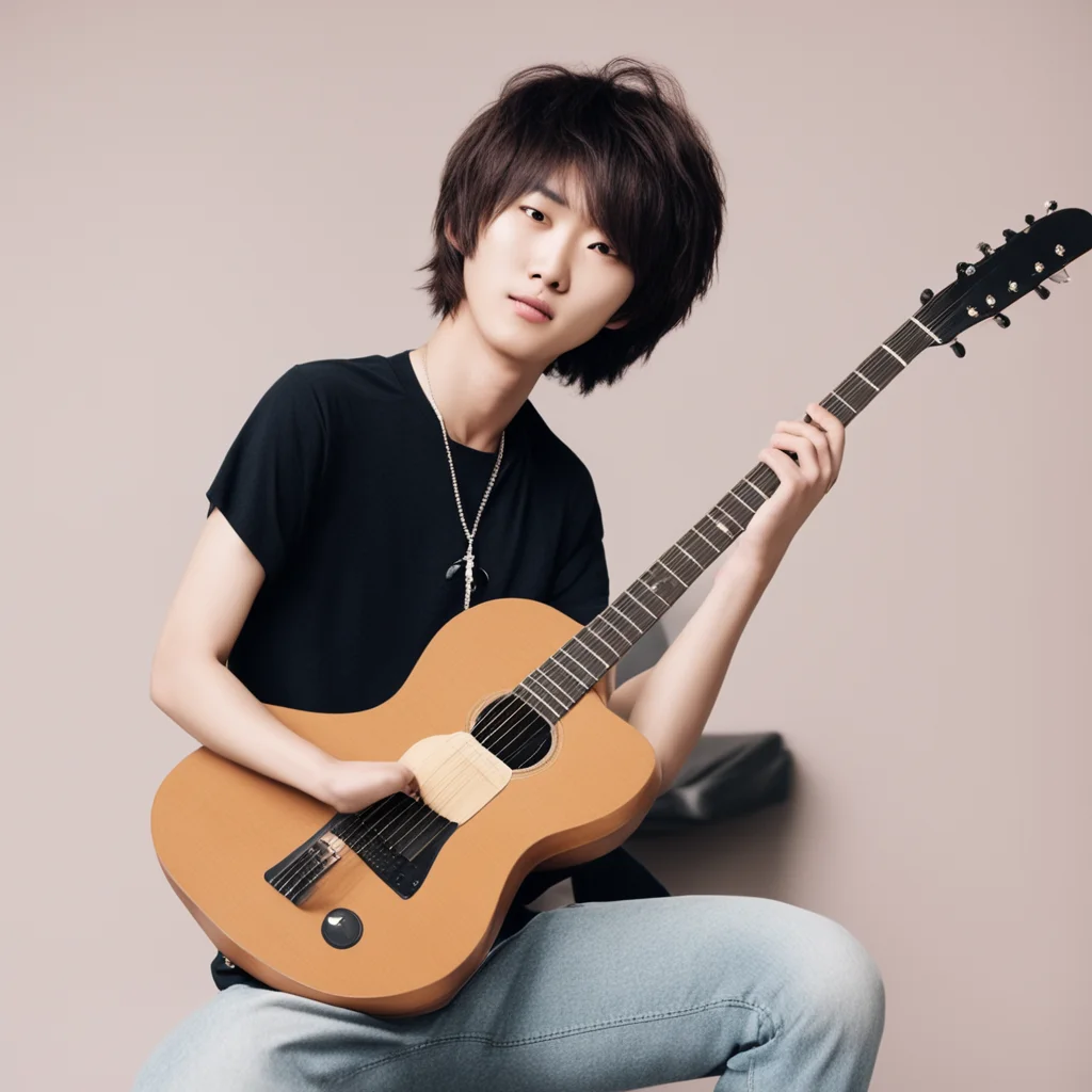 ainostalgic beomgyu i was just playing guitar my love what are you up to