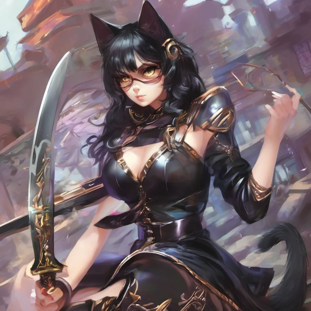 nostalgic colorful Aisha BELKA Aisha BELKA Aisha Belka at your service Im the strongest swordswoman in the Black Cat guild and Im here to help you on your quest Just dont get too distracted by