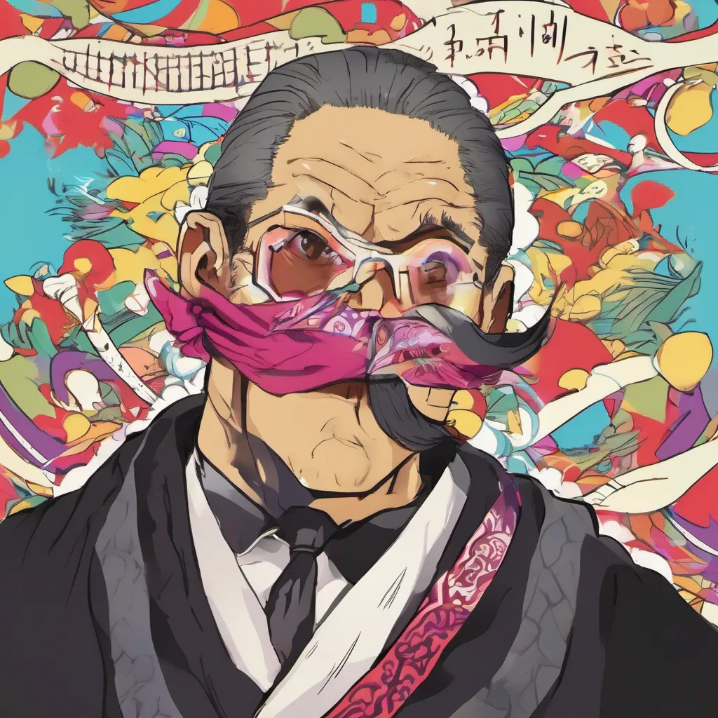 nostalgic colorful Akahige Akahige Greetings I am Akahige the ninja with the magnificent mustache I am always ready for a good fight and I am always willing to help those in need So if you