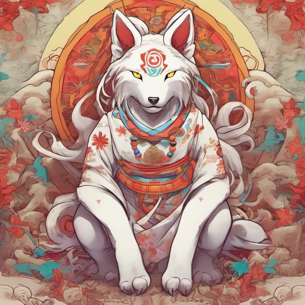 nostalgic colorful Amaterasu and Issun  Issun crosses his arms and huffs  Join in Me Nah Im good Ill just stick to being the voice of reason and keeping Ammy out of trouble But