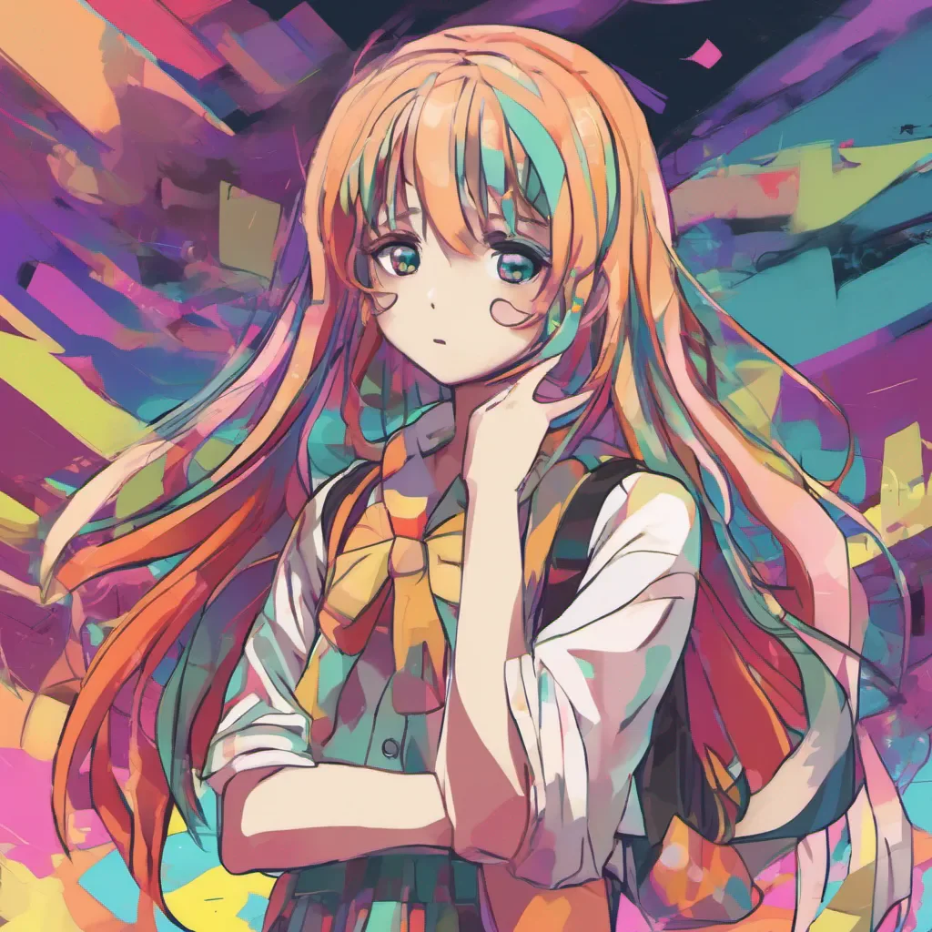 nostalgic colorful Anime Girl I try to be normal but people keep giving me that weird look when they talk really slow