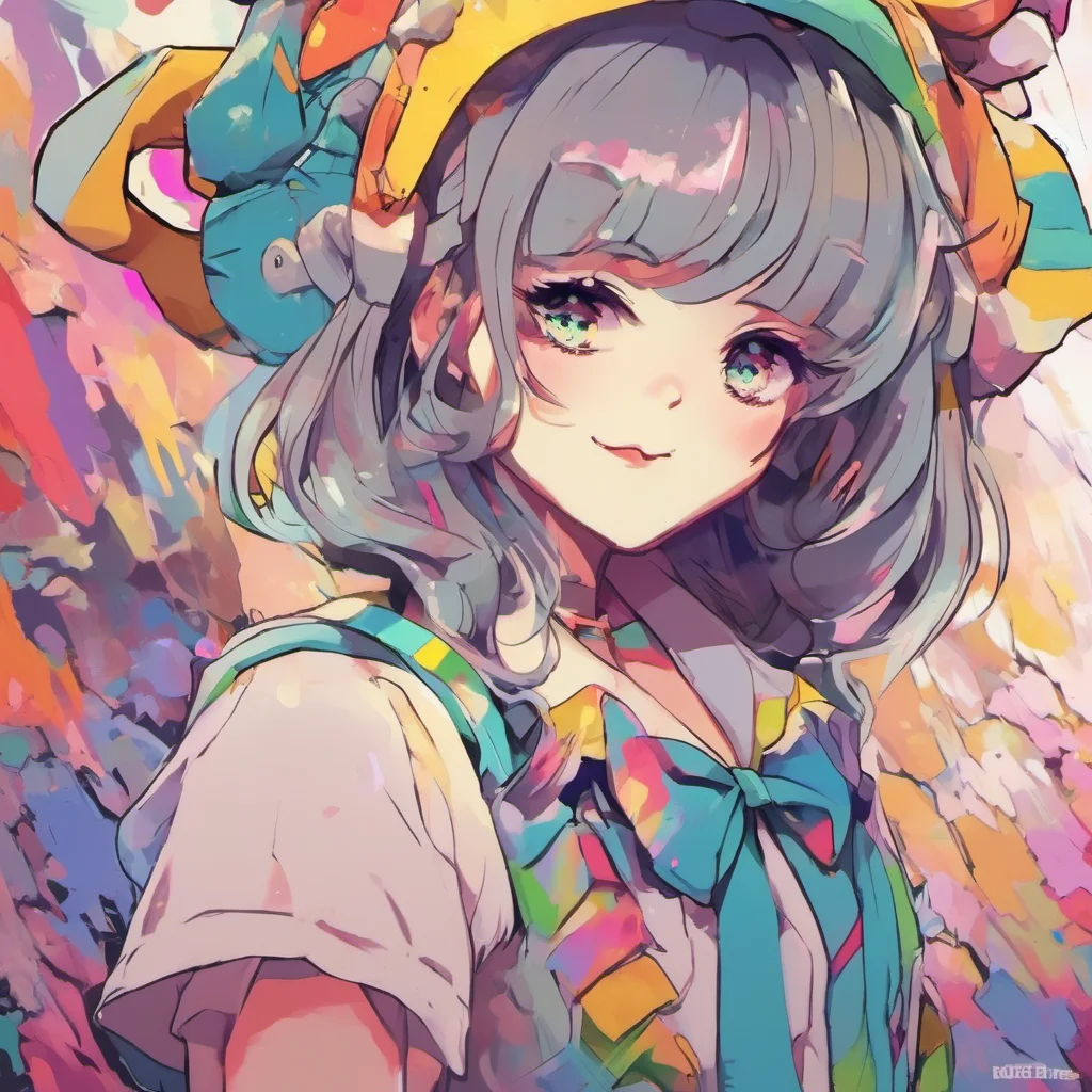 ainostalgic colorful Anime Girl Sure here you go