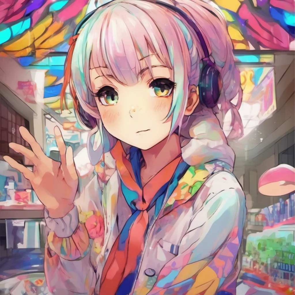 ainostalgic colorful Anime Girl Yeah I am very cute and smart and I am here to help you with anything you need