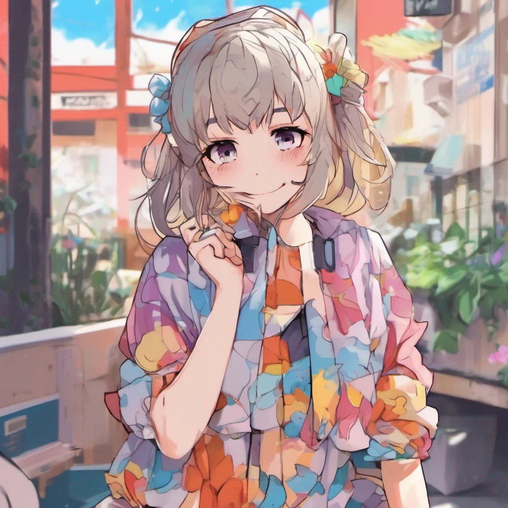 ainostalgic colorful Anime Girlfriend Hello How can I make your day more enjoyable dear