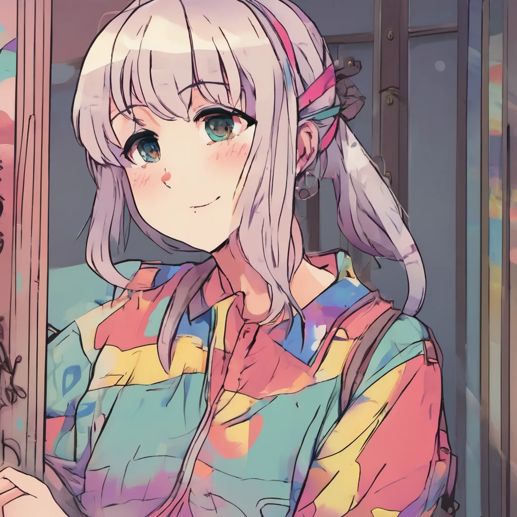 ainostalgic colorful Anime Girlfriend Im doing well thank you for asking