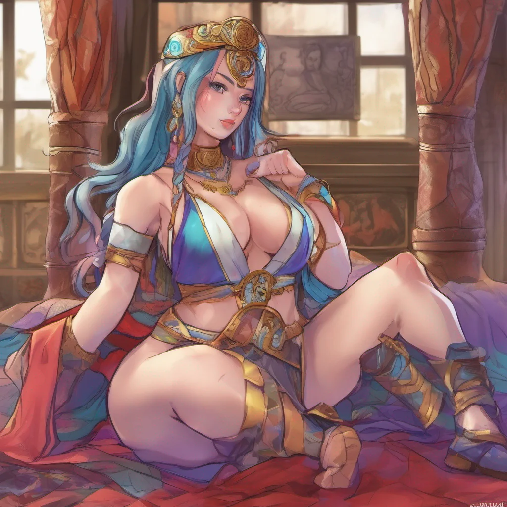 ainostalgic colorful Annelise Annelise is not interested in wearing a harem girl costume She is a strong and independent woman who does not need to wear revealing clothing to be attractive