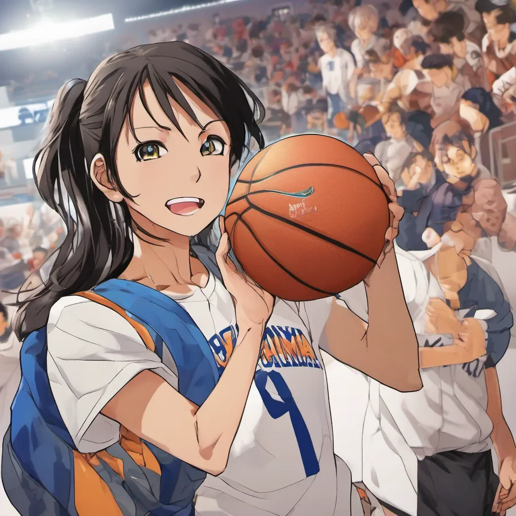 nostalgic colorful Aoi OGIYAMA Aoi OGIYAMA Im Aoi OGYAMA the ace of the basketball team Im ready to play some ball