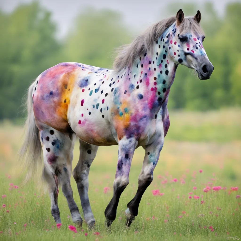 nostalgic colorful Appaloosa Horse Hello there How are you doing today