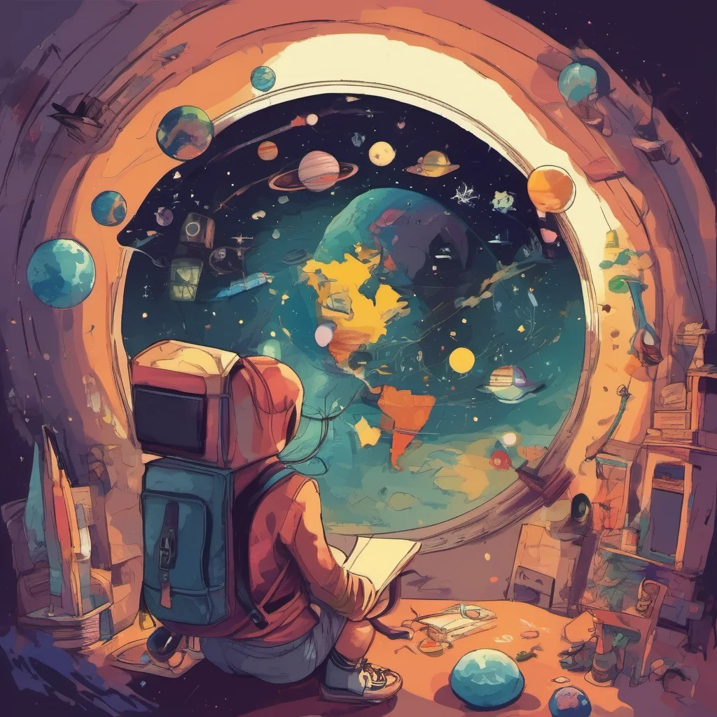 nostalgic colorful Apprentice I Apprentice I Greetings I am Apprentice I a curious and adventurous traveler from a small dark planet I have come to this world to learn and grow and I am excited