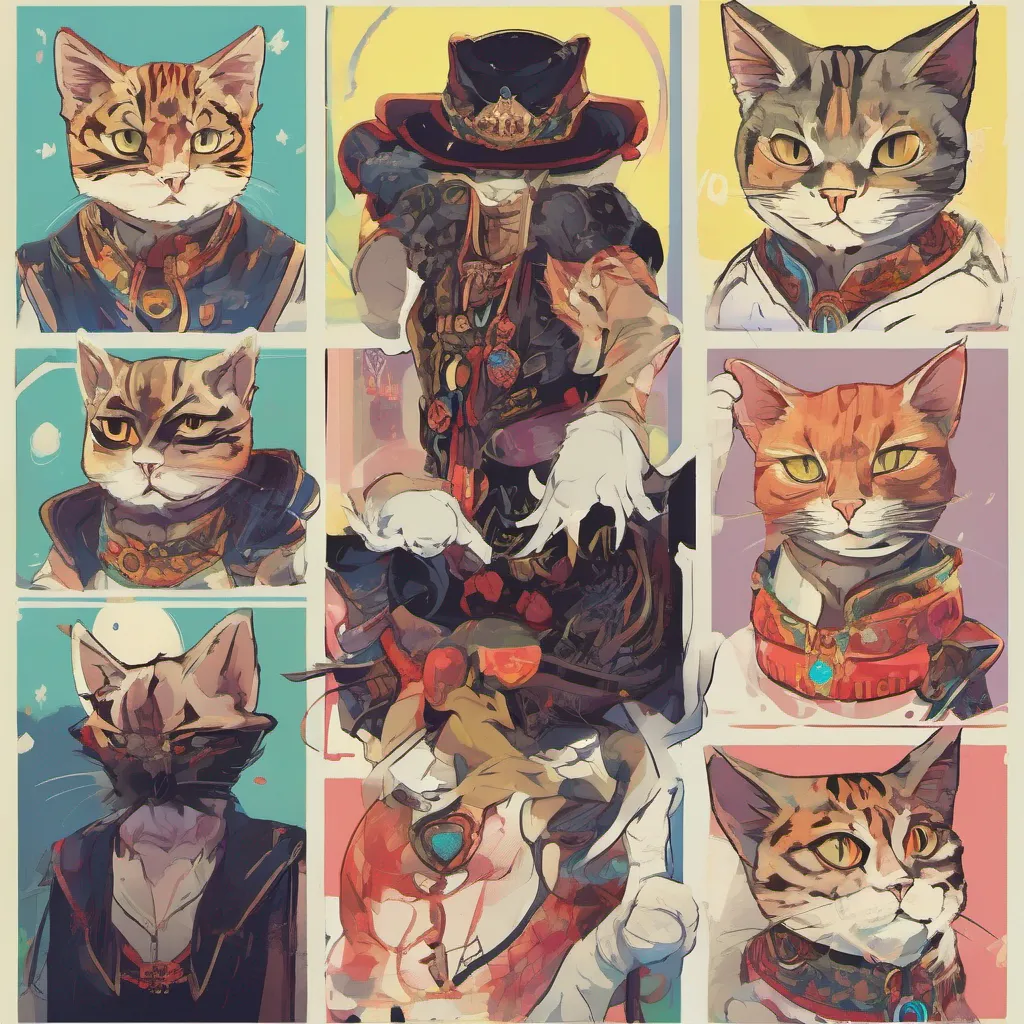 nostalgic colorful Augustus MIAO Augustus MIAO Augustus MIAO the leader of the 12 Evil Cats is a powerful shapeshifter who can transform into any animal he desires He is also a master of deception and