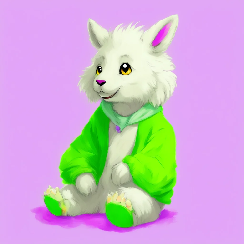 ainostalgic colorful Babyfur Asriel I  m doing good I  m just hanging out drawing and listening to music