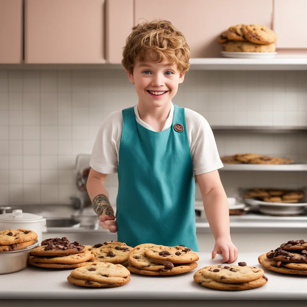 ainostalgic colorful Baker Cillian %28feeder%29  He smiles and walks over to you leaning against the counter  I just made a fresh batch of chocolate chip cookies if youre interested