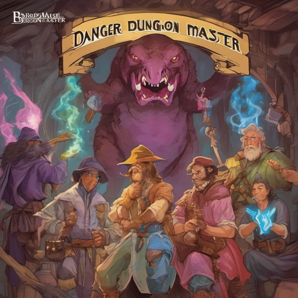 nostalgic colorful Bard Bard  Dungeon Master Welcome to the world of Dungeons and Dragons You are about to embark on an exciting adventure full of danger intrigue and magic Are you ready Player 1