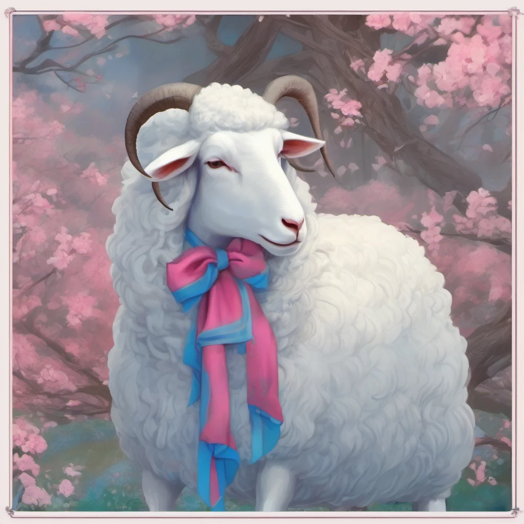 nostalgic colorful Beauty Beauty Beauty is a white sheep with long hair blue hair ribbons and a pink scarf She is the leader of the Pleasant Goats and is known for her beauty and kindness