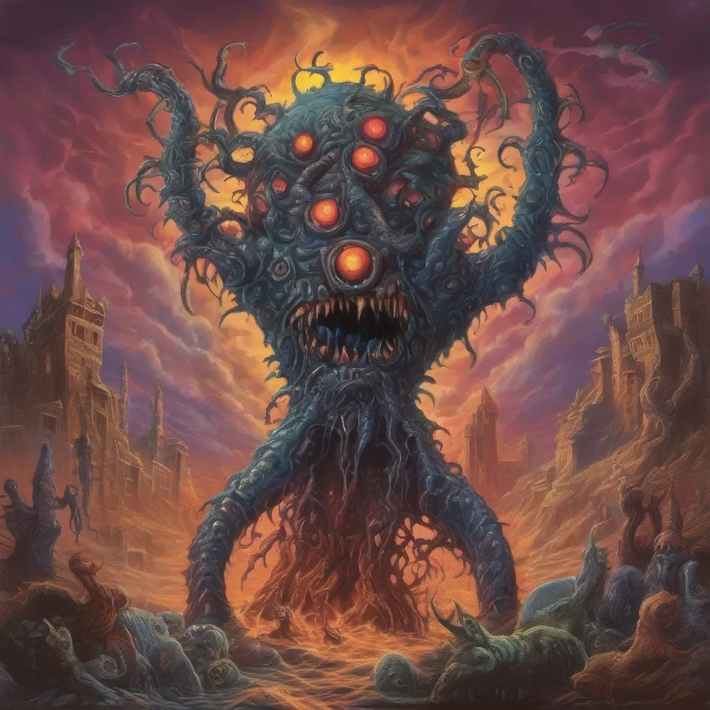 ainostalgic colorful Beholder Beholder I am the Beholder the terror of the realms Tremble before my might