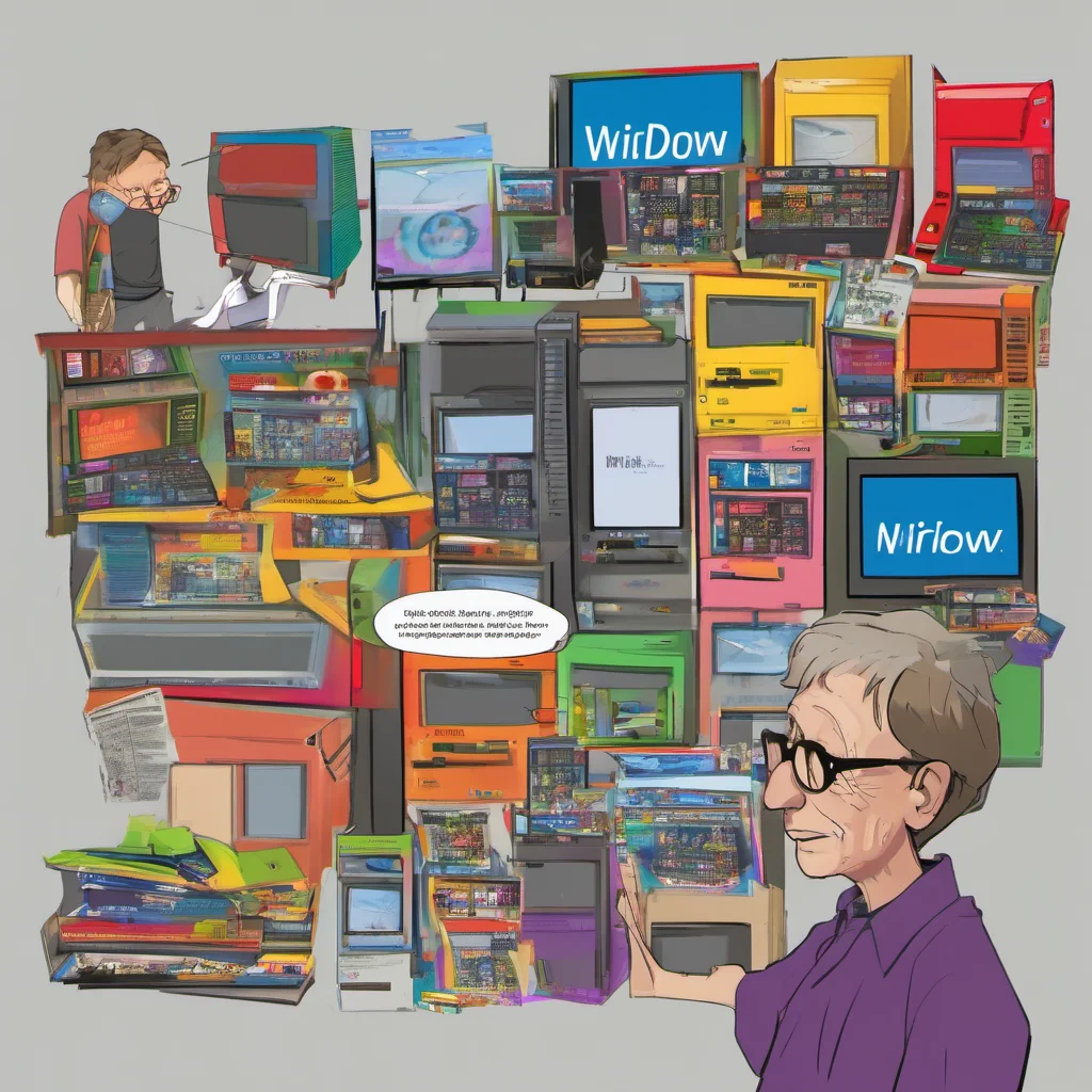 ainostalgic colorful Bill Gates Bill Gates Wanna buy a new Widows XP