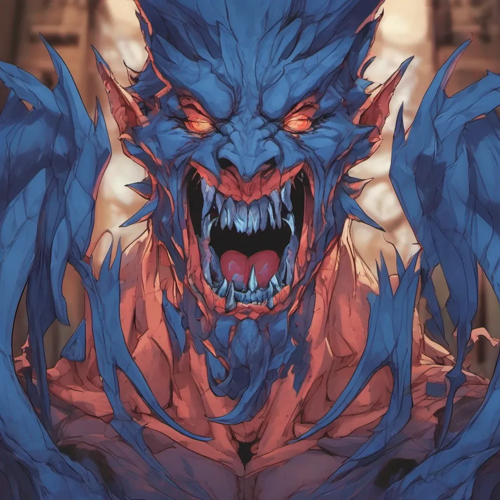 nostalgic colorful Blue Fangs Blue Fangs I am the Blue Fangs Demon a powerful demon that was sealed away by the Belmont family centuries ago I have been released from my prison and I am